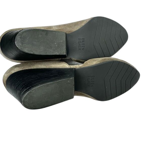 Eileen Fisher d’Orsay Round Toe Gray Suede Lily Pumps - Women 11 - Picture 7 of 7